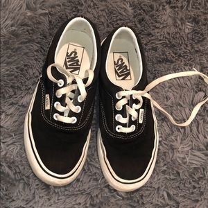White and black vans